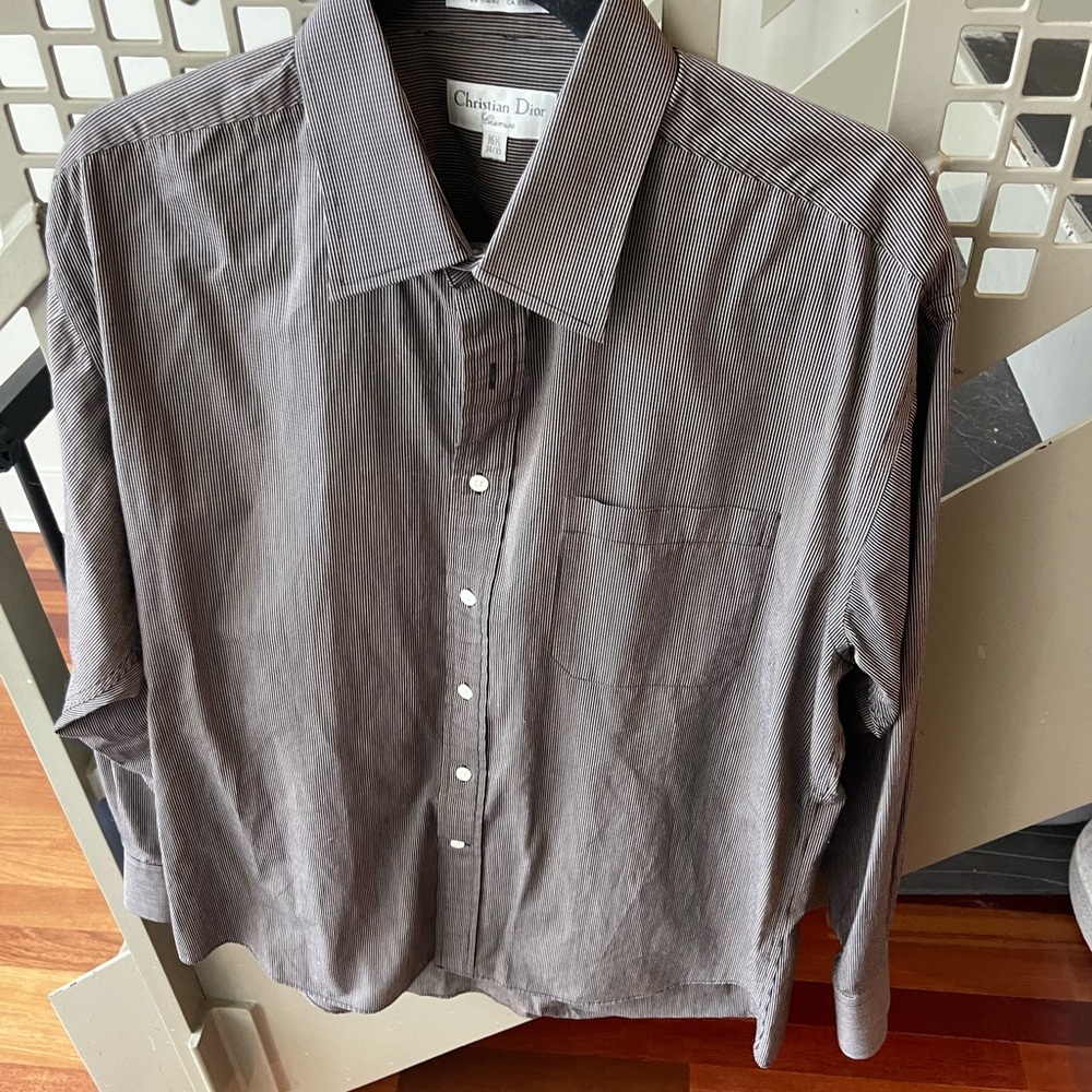Dior Gray Casual Button Down Shirt